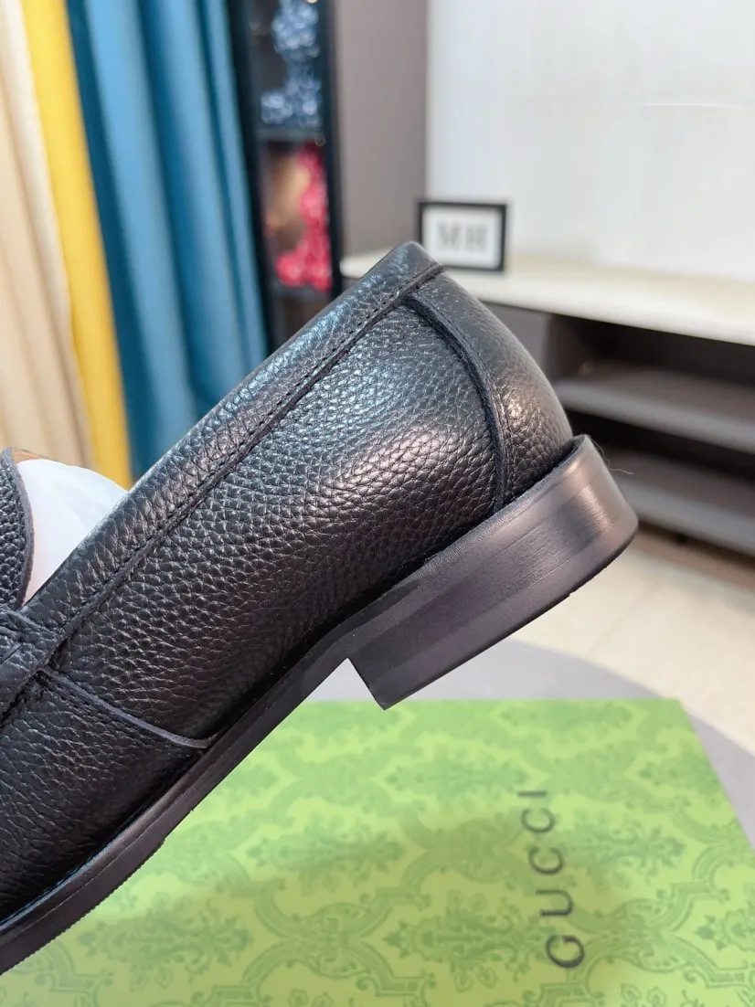 Men's Men's Shoes 💰458🌹🌹【GUCCI】The most popular classic Gucci leather shoes. Synchronized with the official website, the upper is made of Italian first-layer cowhide ➕cowhide lining, with unique brand and unique craftsmanship. Highlighting the hot style of the new year. Stop hesitating, stop wandering, get it now. Number: 38--44
